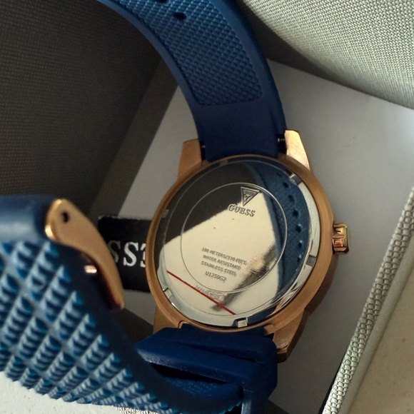 Guess by Marciano Blue and Gold Men's Watch - Picture 8 of 9